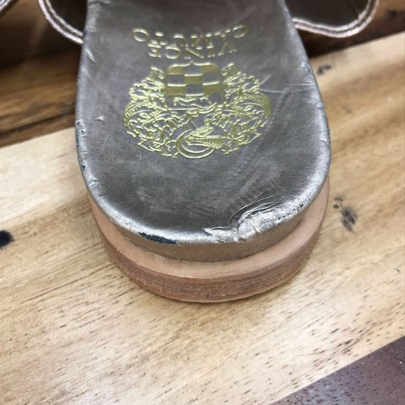 Vince Camuto Pink Metallic Slides Slip On Sandals Womens Size 7 B - Picture 6 of 11